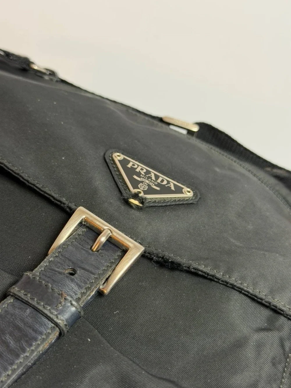 Prada Tessuto Nylon Messenger Shoulder Bag